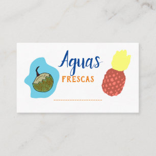 Carte de visite Aguas Frescas