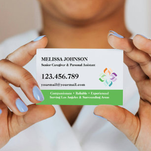 Carte De Visite Aide principal Soins aux personnes âgées & Soins p