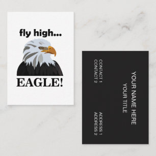 Carte De Visite Aigle à tête blanche volée Aigle haute