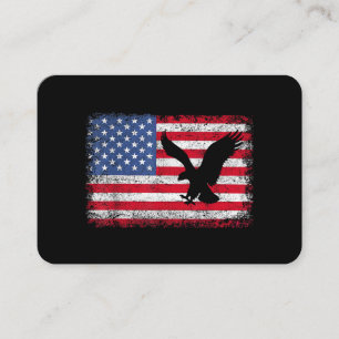 Carte De Visite Aigle du drapeau américain USA