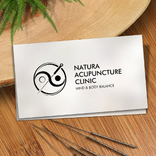 Carte De Visite Aiguille d'acupuncture - Yin Yang 