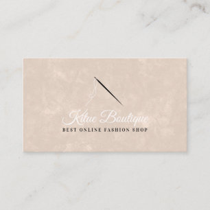 Carte De Visite Aiguille Et Threads Logo Seamstress Coudre Tailor