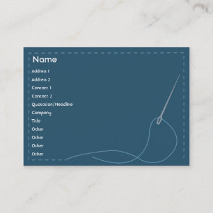 Carte De Visite Aiguille - potelée