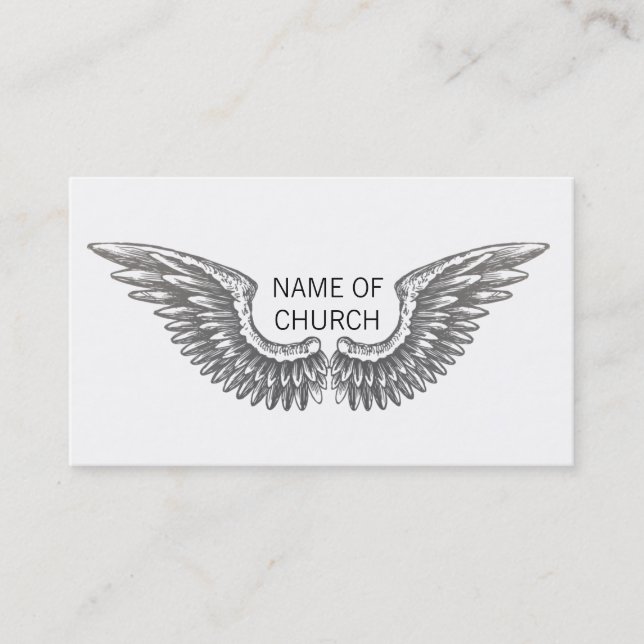 Carte De Visite Ailes d'ange (Devant)