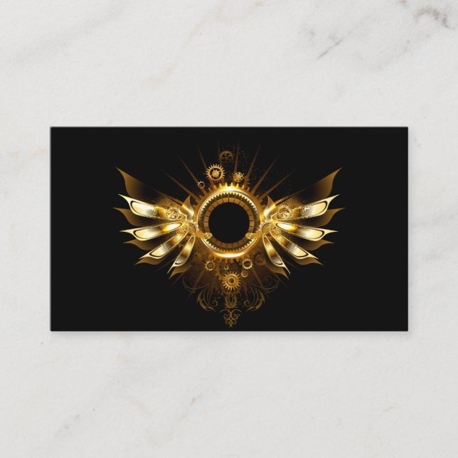 Carte De Visite Ailes de Steampunk (Devant)