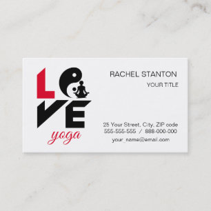 Carte De Visite Aimer le yoga
