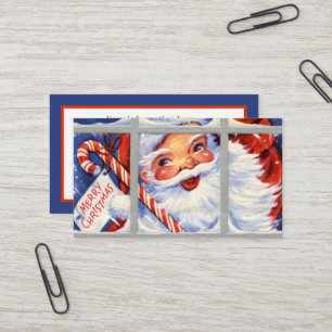 Carte De Visite ajouter des informations sur le Père Noël vintag