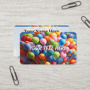 Carte De Visite Ajouter du texte aux ballons