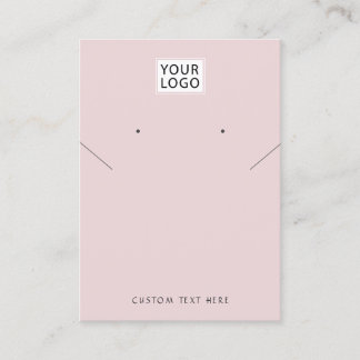 Carte De Visite Ajouter le logo Bijoux collier noir écran d'oreill