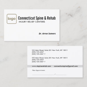 Carte De Visite Ajouter le logo Chiropractic Chiropractor Nominati