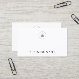 Carte De Visite Ajouter le logo de l'entreprise ici Modèle moderne