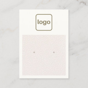 Carte De Visite Ajouter Logo Écran d'oreille en cuir rose