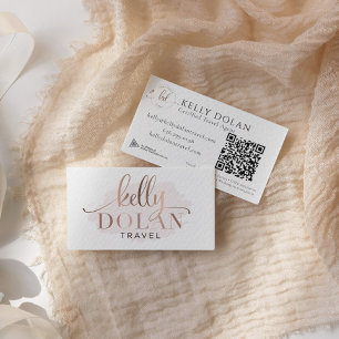 Carte De Visite Ajouter Un Logo QR Code Élégant Professionnel