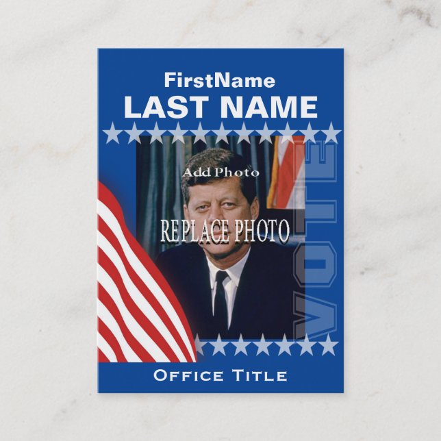 Carte De Visite Ajouter un Modèle de campagne photo (Devant)