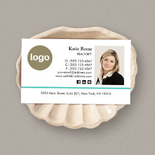 Carte De Visite Ajouter une photo et un logo Immobilier Profession