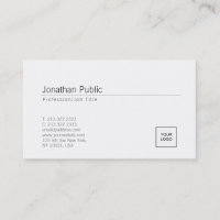 Ajouter Votre Logo Elégant Blanc Minimal Design te