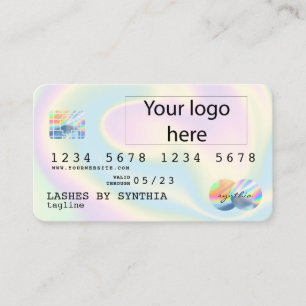Carte De Visite ajouter votre logo Holographe Moderne Style de car