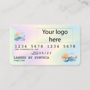 Carte De Visite ajouter votre logo Holographe Moderne Style de car
