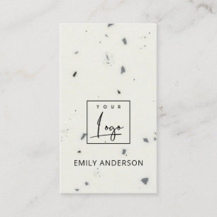 CARTE DE VISITE AJOUTER VOTRE LOGO MINIMAL CERAMIC TEXTURE PROFESS