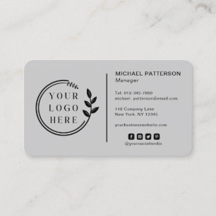 Carte De Visite Ajouter votre logo Social Media QR Code Entreprise