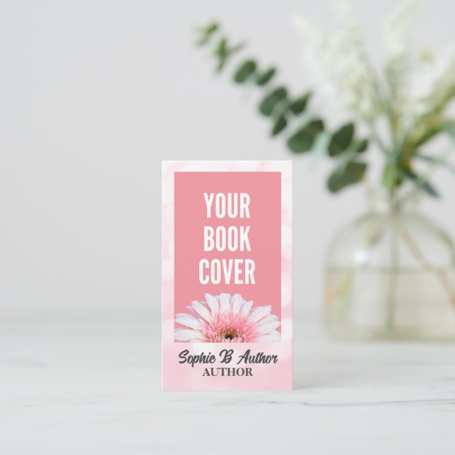 Carte De Visite Ajouter votre propre couverture de livre Promotion (Debout devant)