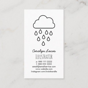 Carte De Visite Ajouter votre propre Illustrateur professionnel de