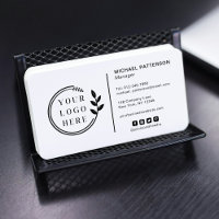 Ajoutez votre logo Code QR des médias sociaux d'en