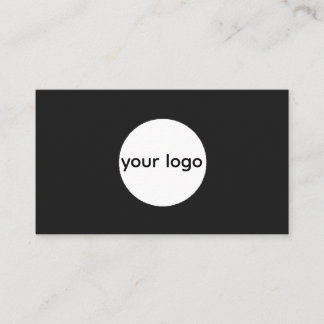 Carte De Visite Ajoutez votre logo personnalisé cercle professionn