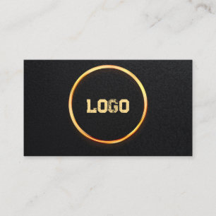 Carte De Visite Ajoutez votre logo personnalisé cercle professionn