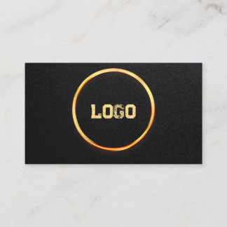 Carte De Visite Ajoutez votre logo personnalisé cercle professionn