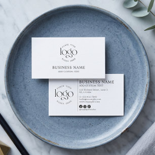 Carte De Visite Ajoutez Votre Propre Logo DIY Branding Petite