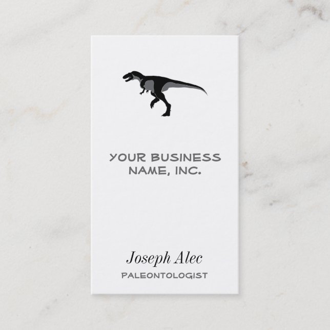 Carte De Visite Alectrosaurus Dinosaur (Devant)