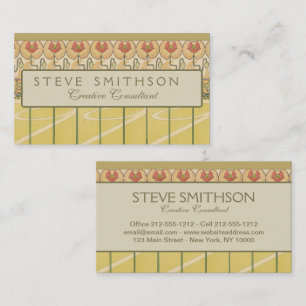 Carte De Visite Alfonse Mucha Coquelicots Papier Peint Floral Art 