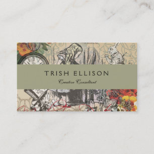 Carte De Visite Alice au pays des merveilles Rideau Art classique