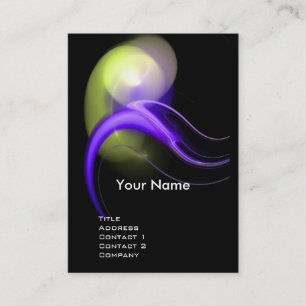 Carte De Visite ALIEN PEARL MONOGRAM Vibrant violet noir