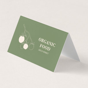 Carte De Visite Alimentation écologique moderne