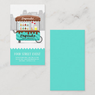 Carte De Visite Alimentation rue cupcake desserts sucrés