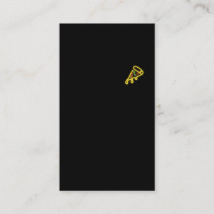 Carte De Visite Aliments de préparation rapide au néon de T-shirt