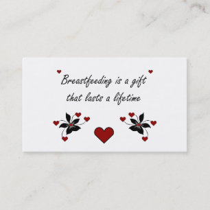 Carte De Visite Allaiter est un cadeau