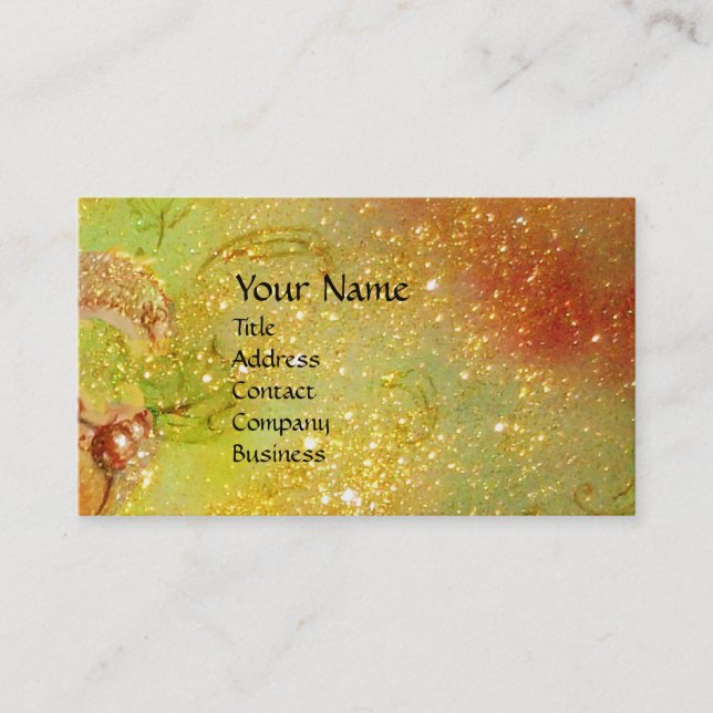 CARTE DE VISITE ALLÉE MÉDIÉVALE EN NUIT À FLORENCE (Devant)