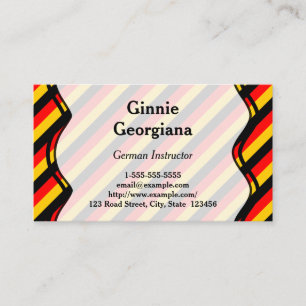 Carte de visite allemand d'instructeur
