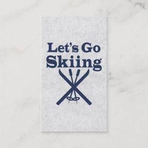 Carte De Visite Aller skier
