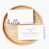 Allo minimal | Coeur moderne propre blanc simple