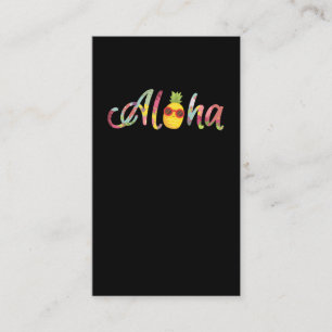 Carte De Visite Aloha Pineapple Hawaii Surfer
