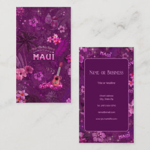 Carte De Visite Aloha Spirit appelle Maui