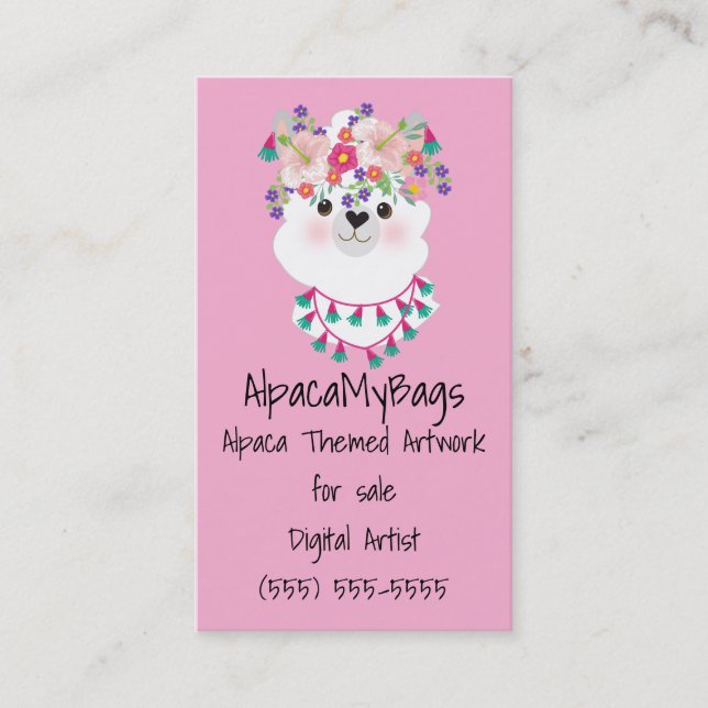 Carte De Visite Alpaca (Devant)