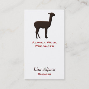 Carte De Visite Alpaga
