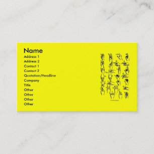Carte de visite alphabet de langue des signes