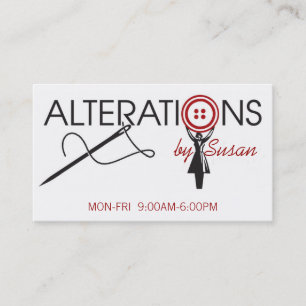 Carte De Visite Altération, Vêtements, Cuisine, Stress Marqué