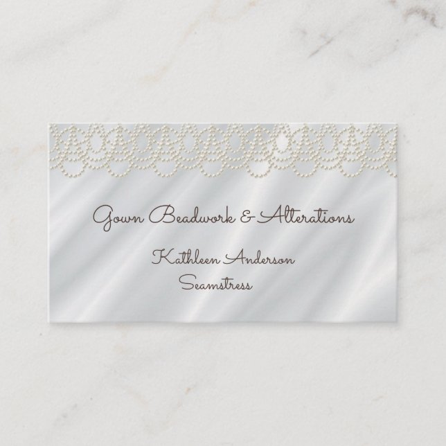 Carte De Visite Altérations de la soie sur les poteaux de Mariage  (Devant)
